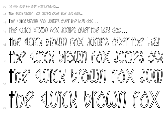 Get Wet font waterfall